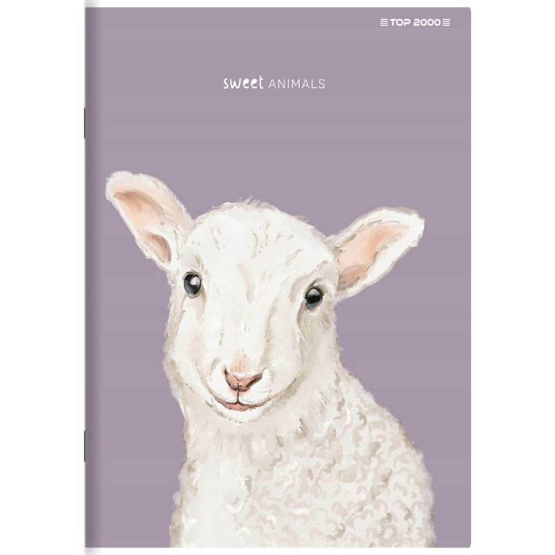 Zeszyt A5 96k linia margines 70g ANIMAL 400169468 TOP 2000