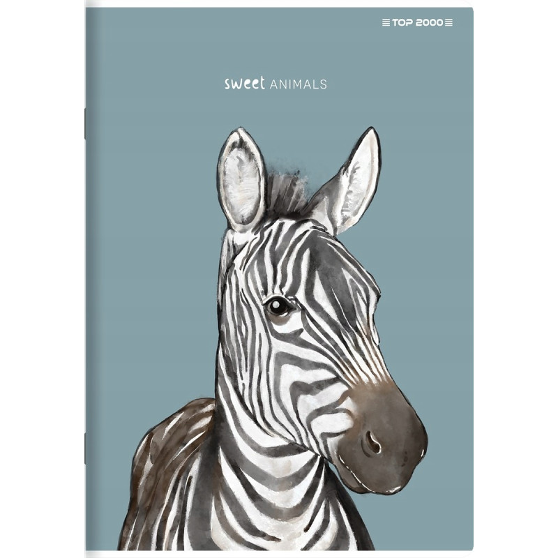 Zeszyt A5 96k linia margines 70g ANIMAL 400169468 TOP 2000
