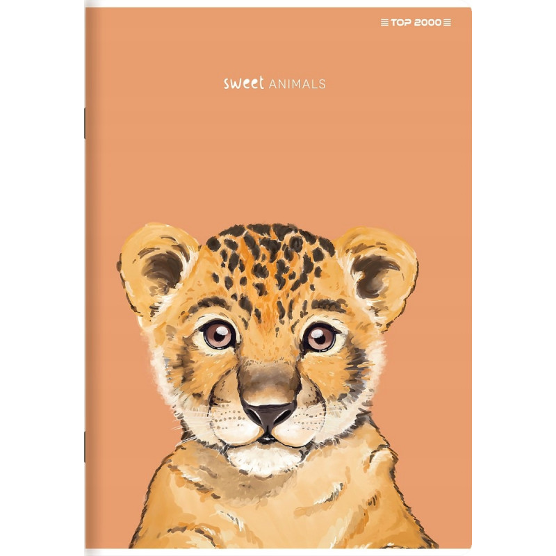 Zeszyt A5 96k linia margines 70g ANIMAL 400169468 TOP 2000
