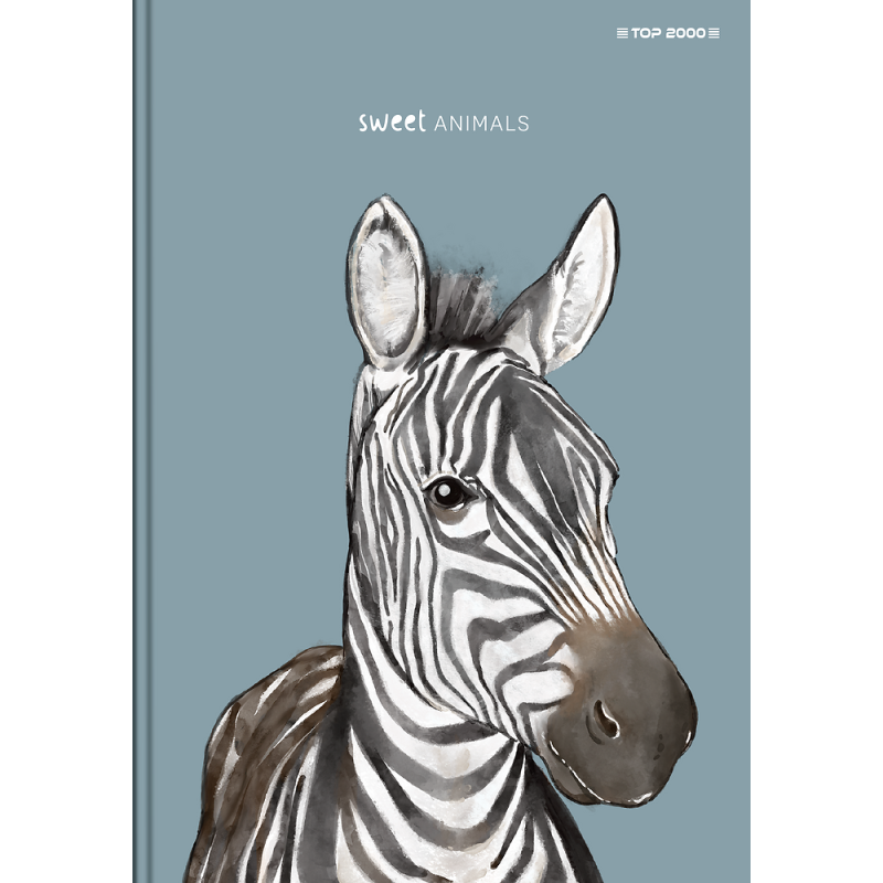 Zeszyt szkolny A5 Brulion 96 kartek w linię z marginesem SWEET ANIMAL 70g 400169480 TOP 2000