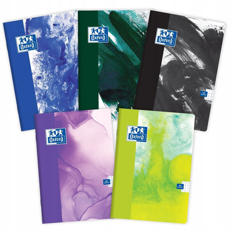 Zeszyt A5 60k kratka margines 90g PAINT 400170245 OXFORD