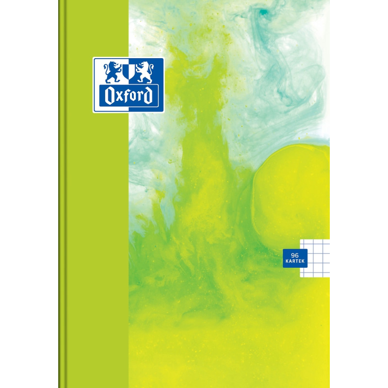 Zeszyt szkolny z twardą okładką A5 Brulion 96 kartek w kratkę PAINT 400170338 OXFORD