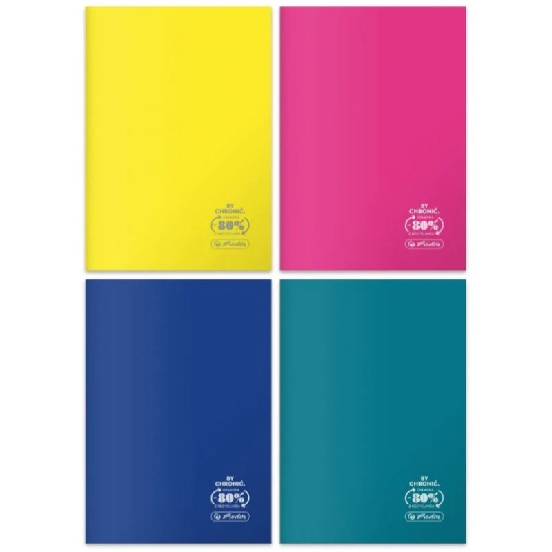 Zeszyt szkolny A5 60 kartek w kratkę 70g ECO PP Colors 400197973 HERLITZ
