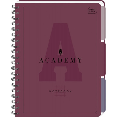 Kołozeszyt B5 100k kratka 90g przekł PP ACADEMY