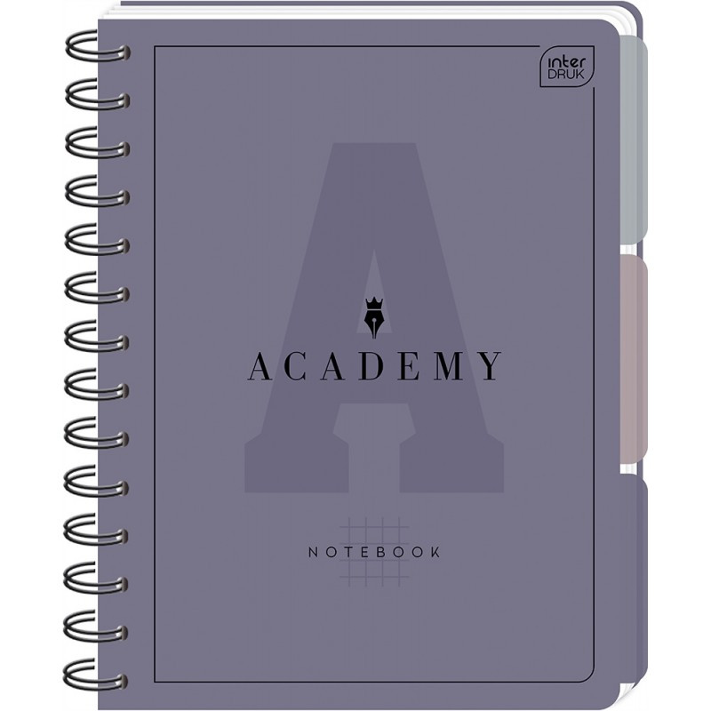 Kołozeszyt B5 100k kratka 90g przekł PP ACADEMY