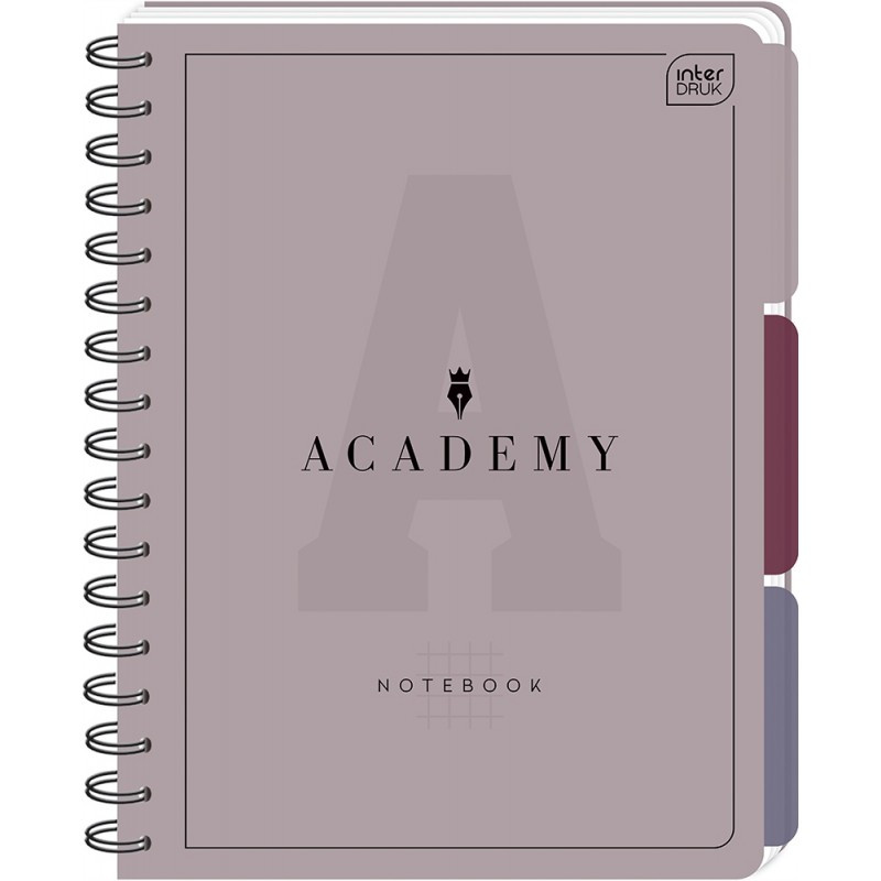 Kołozeszyt B5 100k kratka 90g przekł PP ACADEMY