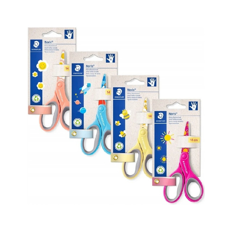 Nożyczki Noris dla dzieci 14cm kolorowy nadruk, blister S 965 14P BK STAEDTLER