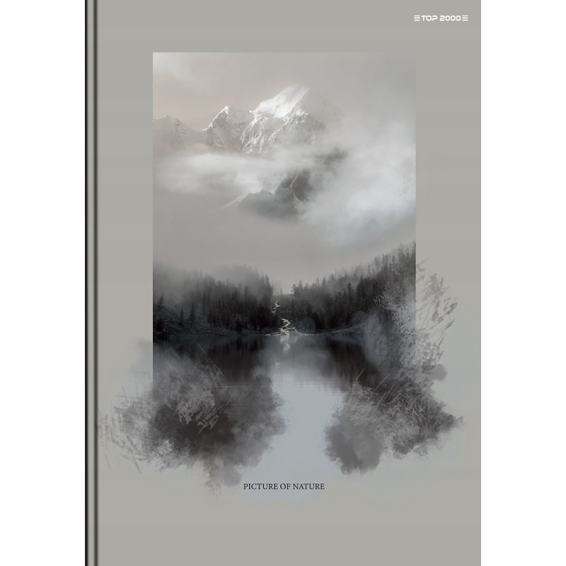 Zeszyt szkolny A4 Brulion 96 kartek w kratkę z marginesem MEGAMIX 400181774 TOP 2000