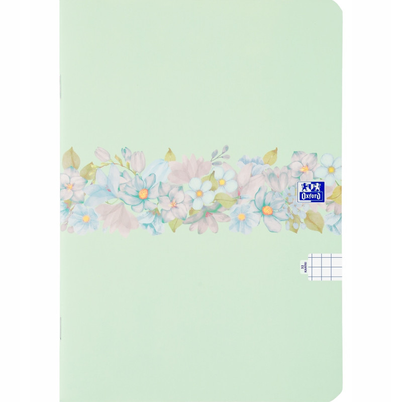 Zeszyt A5 32k kratka margines FLOWERS 400181449 OXFORD