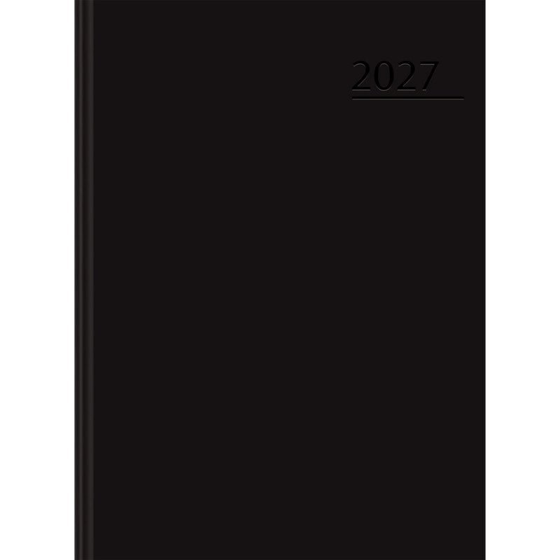 Kalendarz A5 dzienny czarny BASIC 2027r 400213581 TOP 2000