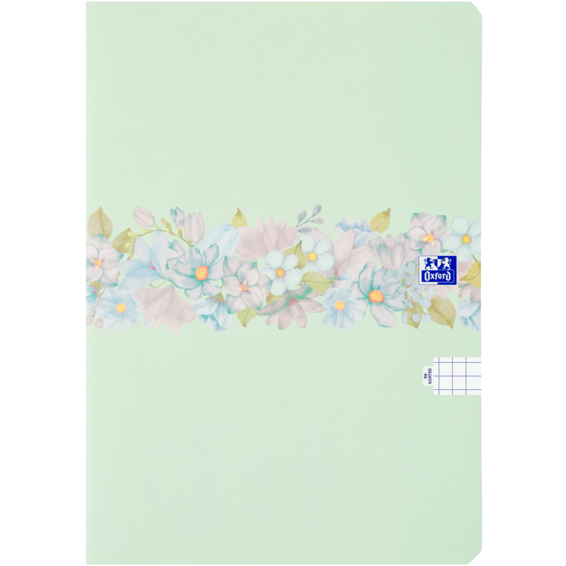 Zeszyt szkolny B5 Brulion w kwiatki 96 kartek w kratkę FLOWER 400181452 OXFORD