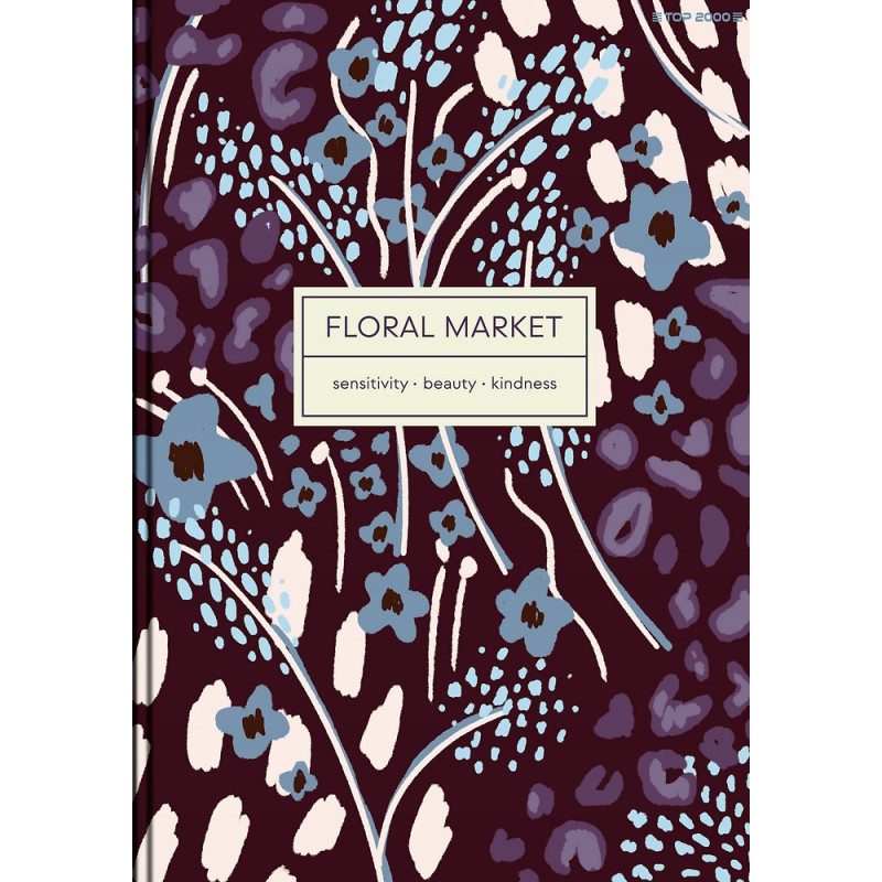 Zeszyt szkolny A5 Brulion 96 kartek w kratkę FLORADELIC 400181910 TOP 2000