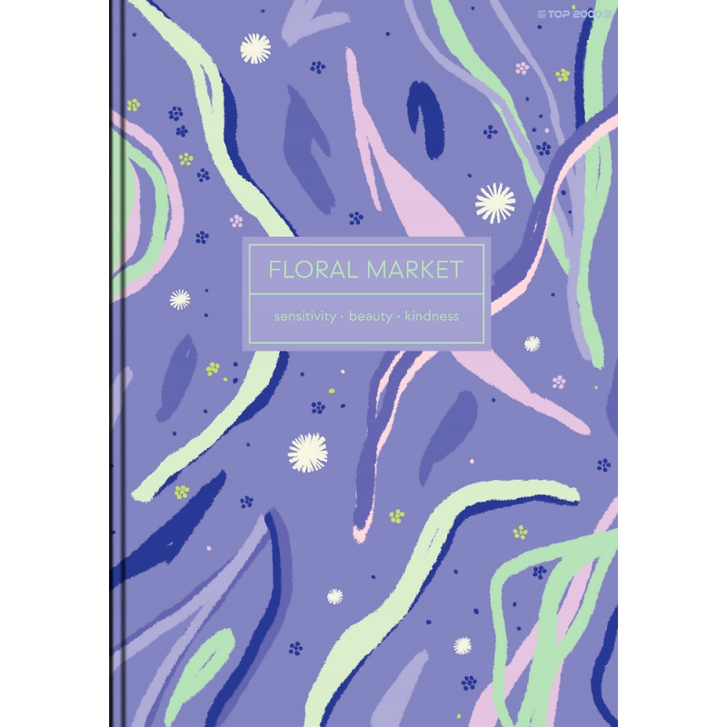 Zeszyt szkolny A5 Brulion 96 kartek w kratkę FLORADELIC 400181910 TOP 2000