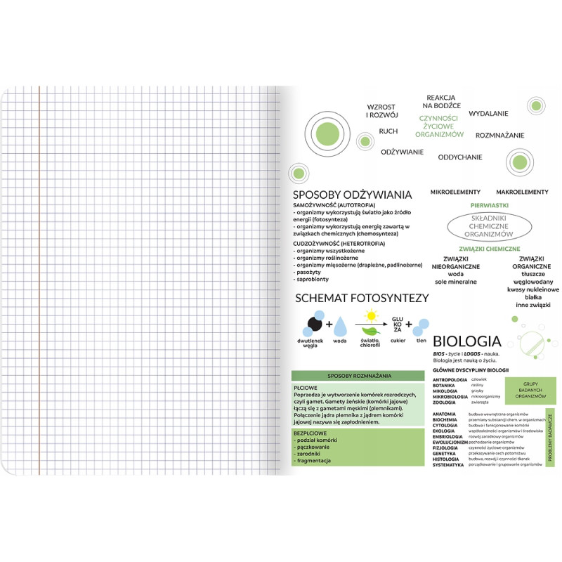 Zeszyt A5 60k kratka margines ściągi BIOLOGIA 400181529 TOP 2000