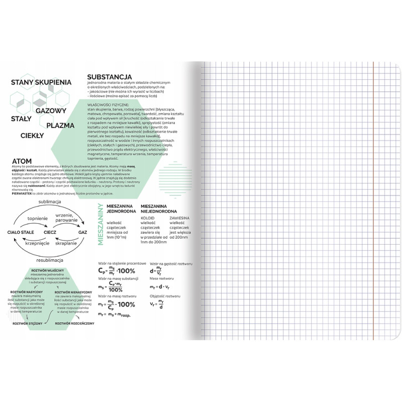 Zeszyt A5 60k kratka margines ściągi CHEMIA 400181528 TOP 2000
