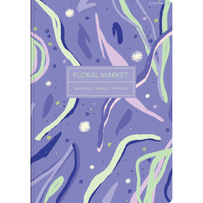 Zeszyt szkolny A5 Brulion 96 kartek w kratkę FLORADELIC 400181911 TOP 2000