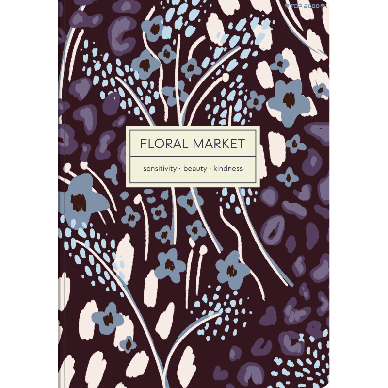 Zeszyt szkolny A5 Brulion 96 kartek w kratkę FLORADELIC 400181911 TOP 2000