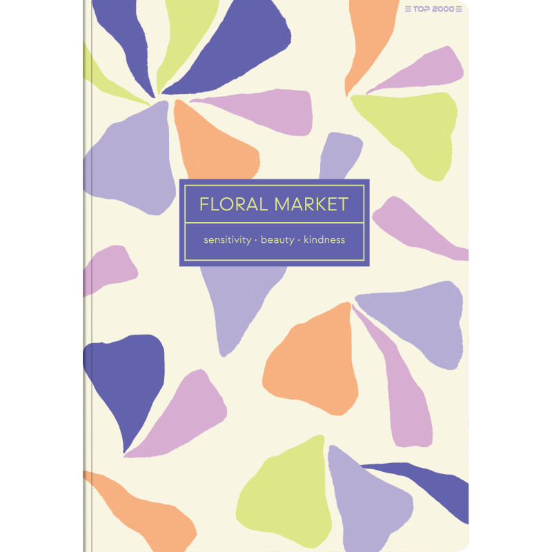 Zeszyt szkolny A5 Brulion 96 kartek w kratkę FLORADELIC 400181911 TOP 2000