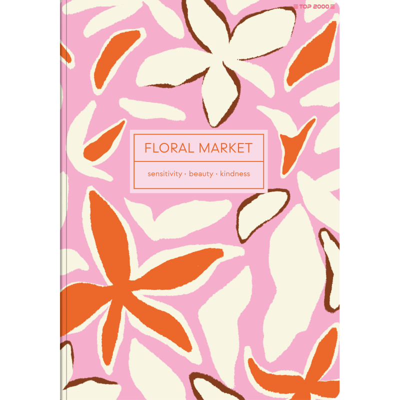 Zeszyt szkolny A5 Brulion 96 kartek w kratkę FLORADELIC 400181911 TOP 2000