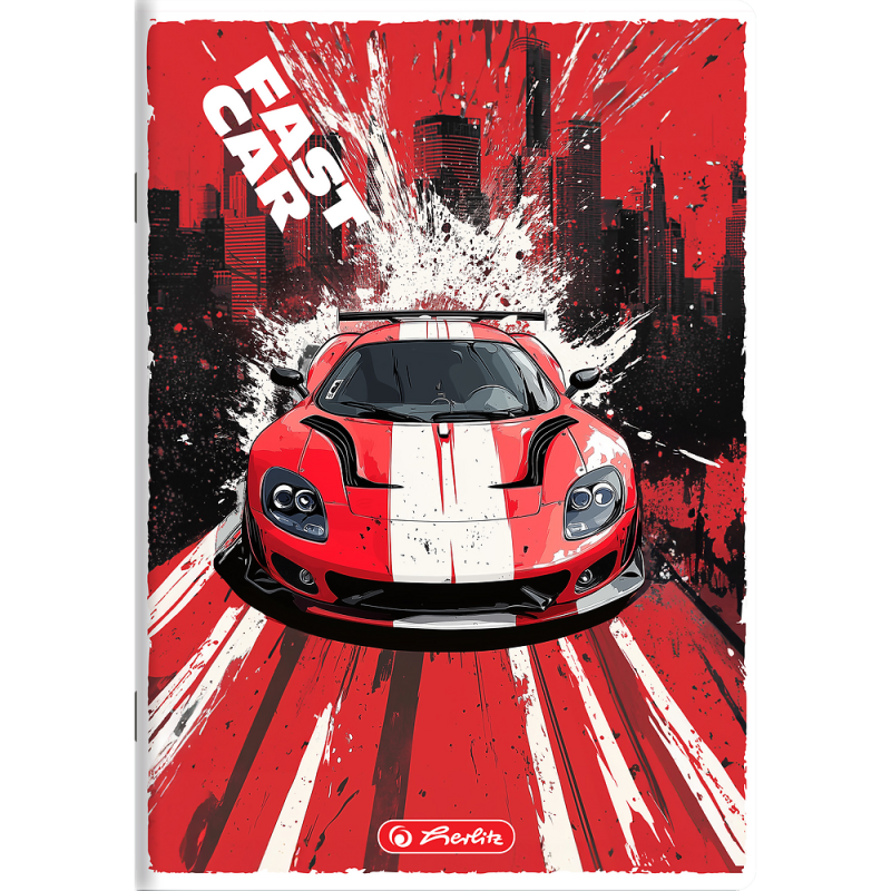 Zeszyt A5 32k kratka margines FAST CAR 400196836 HERLITZ