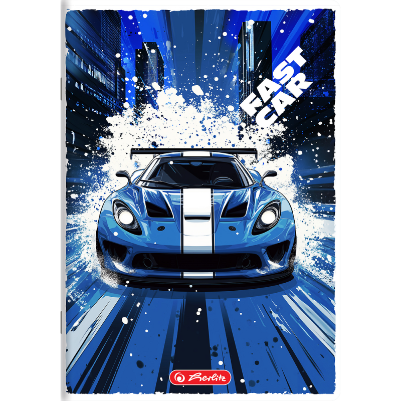 Zeszyt A5 32k kratka margines FAST CAR 400196836 HERLITZ
