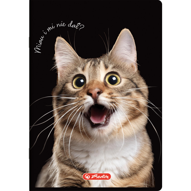 Zeszyt szkolny A5 60 kartek w linie 70g CRAZY ANIMAL 400196838 HERLITZ