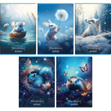 Zeszyt A5 32k 3linia kolorowa WONDERLAND 400196831 HERLITZ