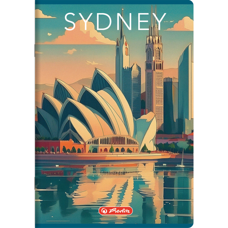 Zeszyt A4 80k kratka z marginesem RETRO CITY 400196847 HERLITZ