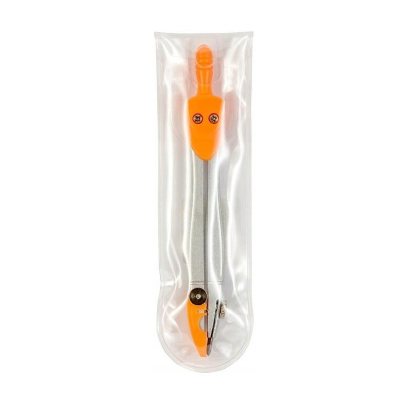 Cyrkiel szkolny z grafitem 2mm PC-100 pomarańczowy TT8005 PENMATE