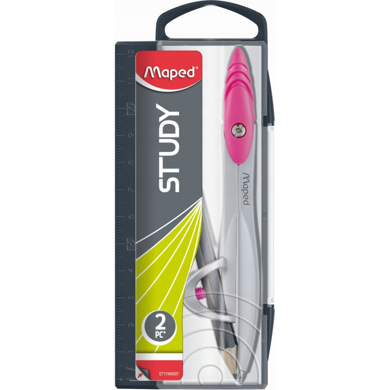 Cyrkiel STUDY 120 z ołówkiem drewnianym 119410 MAPED