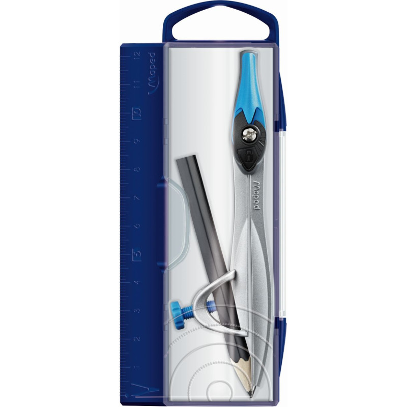 Cyrkiel STUDY STOP + ołówek, pud z zawieszką 195210 MAPED