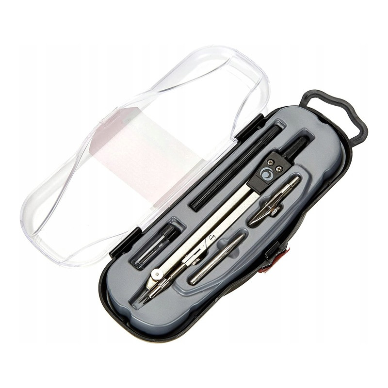 Cyrkiel szkolny zestaw 5-częściowy czarny 300001324 HERLITZ