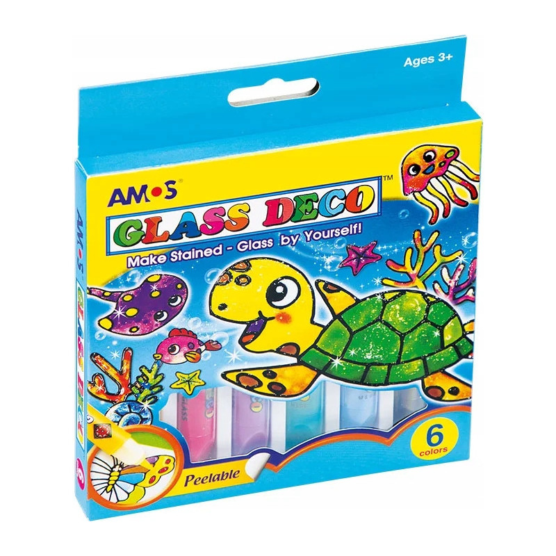 Farby witrażowe AMOS GD10P6 - 10 5 mlx6 kolorów 170-1044