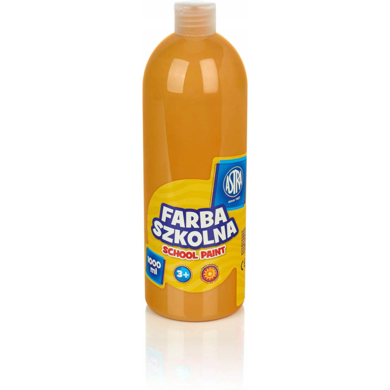 Farba plakatowa szkolna 1000ml brązowa jasna 301217057 ASTRA
