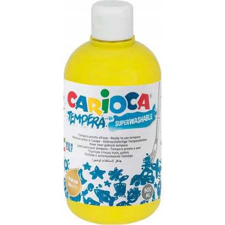 Farba CARIOCA TEMPERA 500ml żółta 40427/03