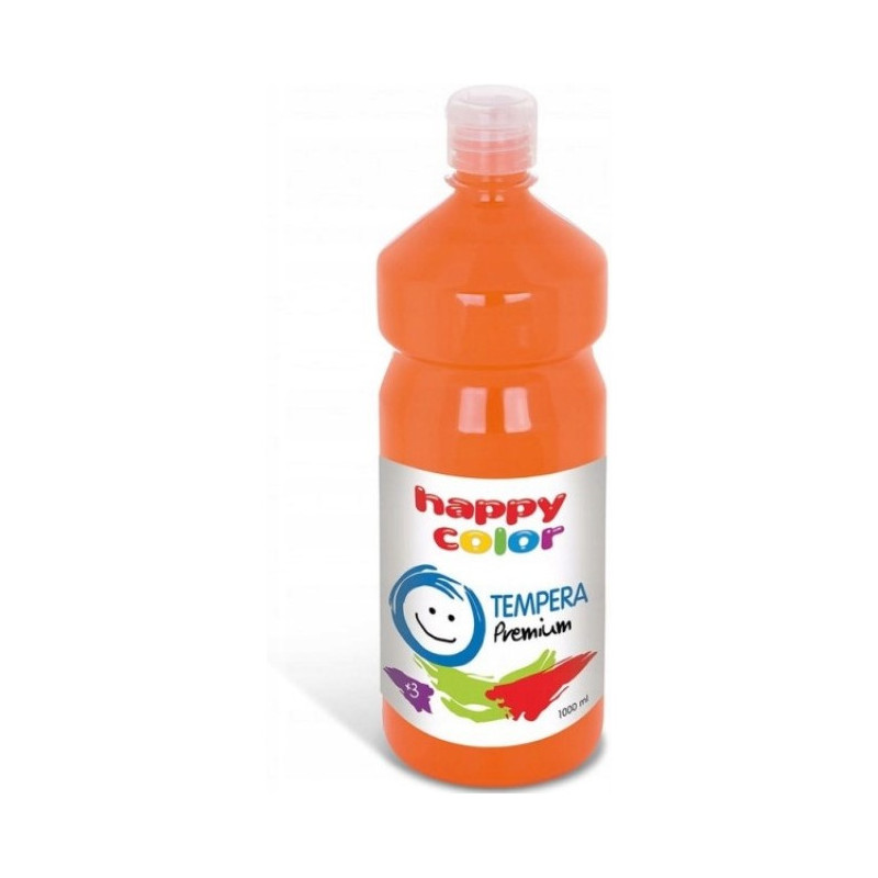 Farba TEMPERA Premium 1000ml pomarańczowa HAPPY COLOR 3310 1000-42