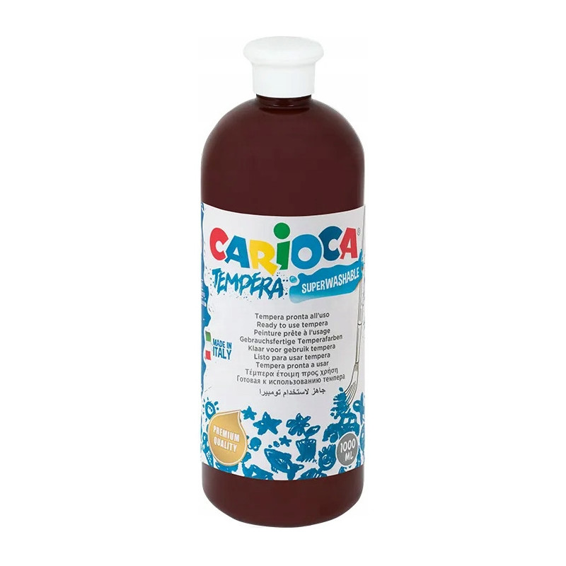 Farba CARIOCA TEMPERA 1000ml brązowa 170-2660