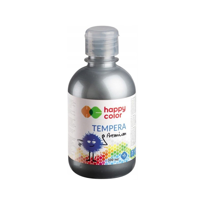 Farba TEMPERA Premium 300ml srebrny HAPPY COLOR 3310 0300-81