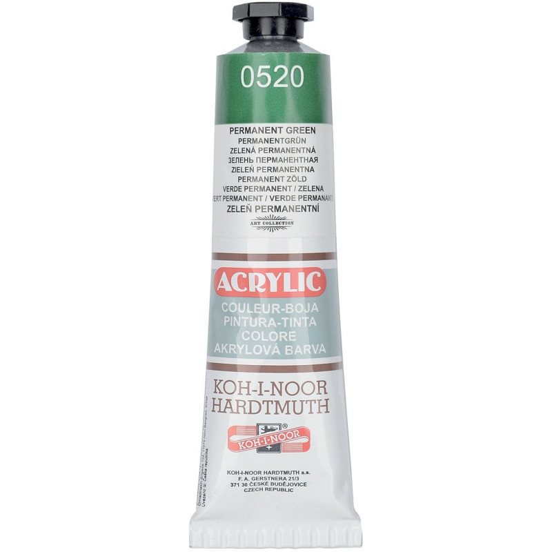 Farba akrylowa 162736 zieleń pernam.0520 40ml. KOH-I-NOOR
