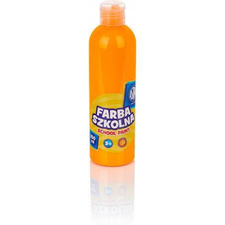 Farba plakatowa szkolna 250ml fluorescencyjna pomarańczowa 301217030