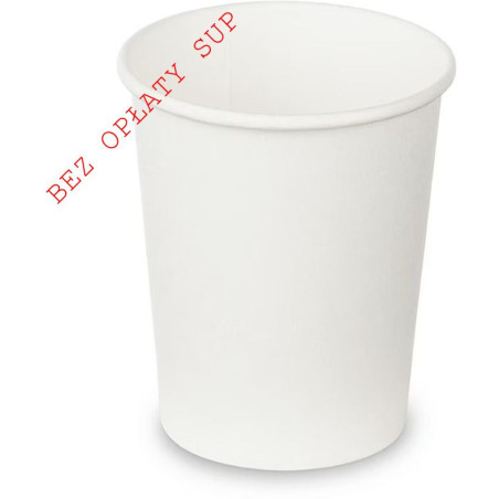 Kubek papierowy biały 300ml/12oz (max350ml) (45 sztuk ) Plastic FREE GM12OZCARBPFF śr.90mm bez opłaty SUP