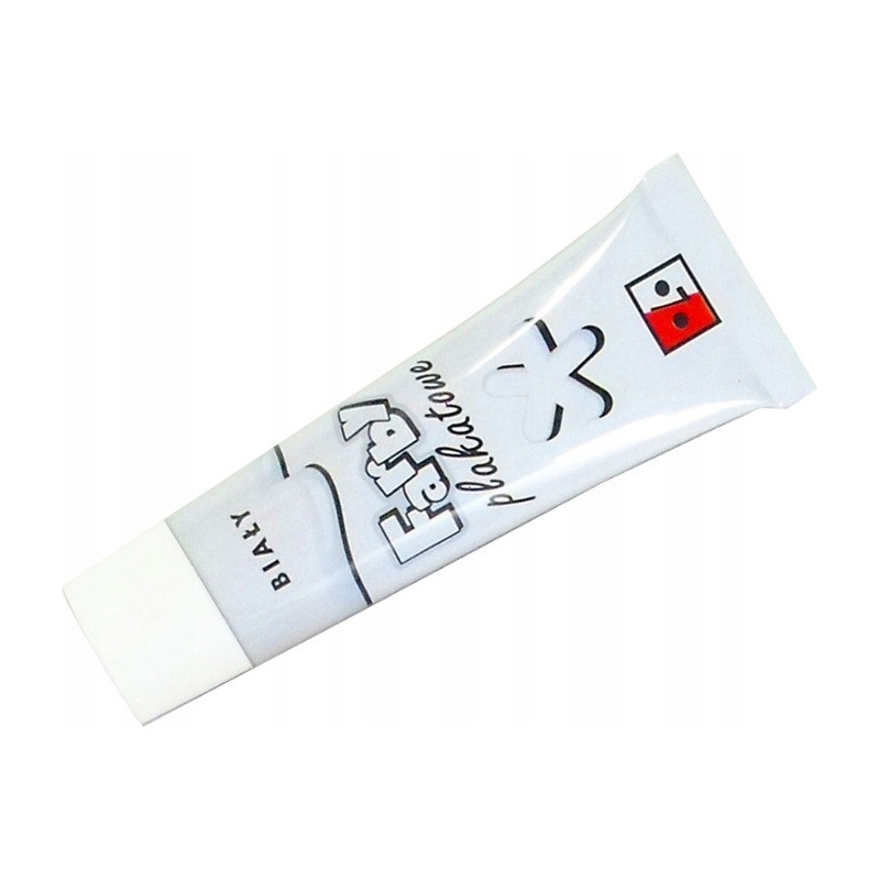 Farby plakatowe w tubach biała 026 JEDNOŚĆ