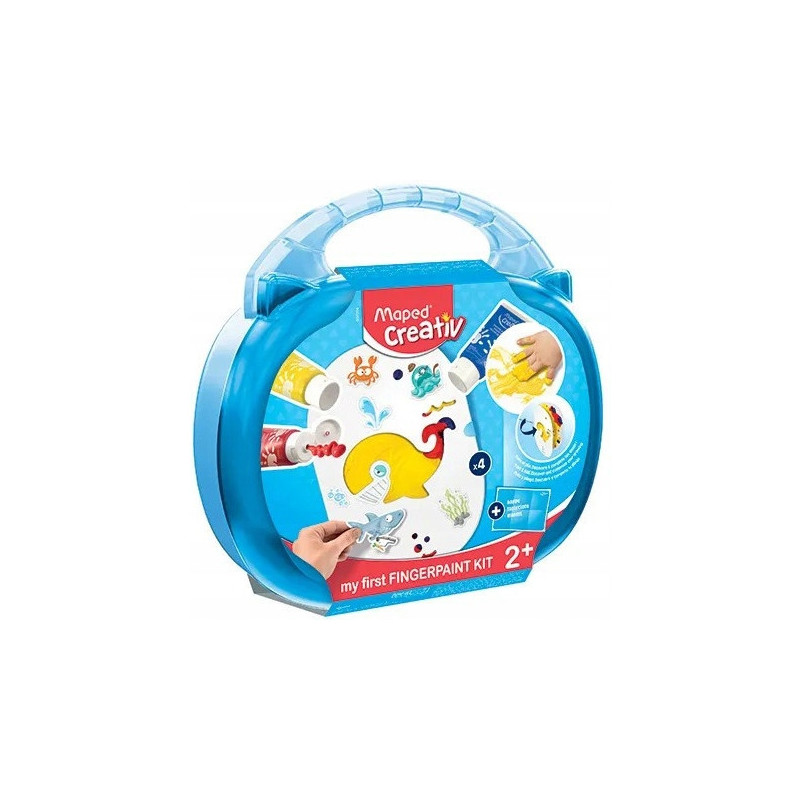 Farby do malowania palcami WALIZKA 907004 CREATIV MAPED