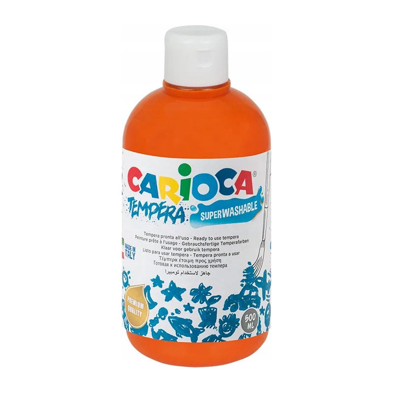 Farba TEMPERA pomarańczowa CARIOCA 500ml 170-2361