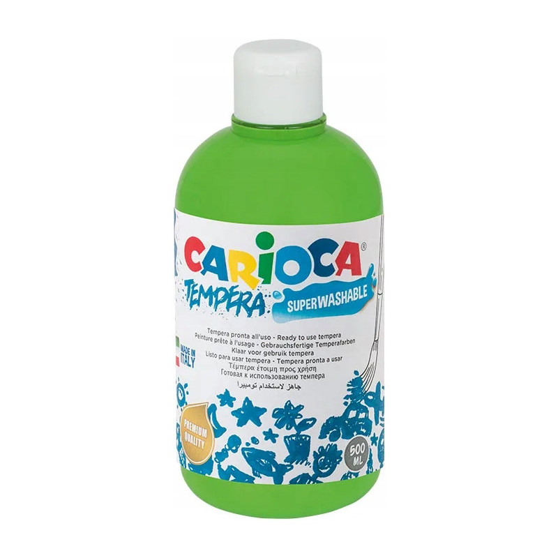 Farba TEMPERA jasnozielona CARIOCA 500ml 40427/13