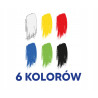 Farby plakatowe szkolne 6 kolorów 20ml zestaw 400167103 OXFORD