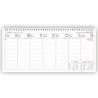 Kalendarz biurowy leżący MANAGER H3 320x150mm 2027 TELEGRAPH