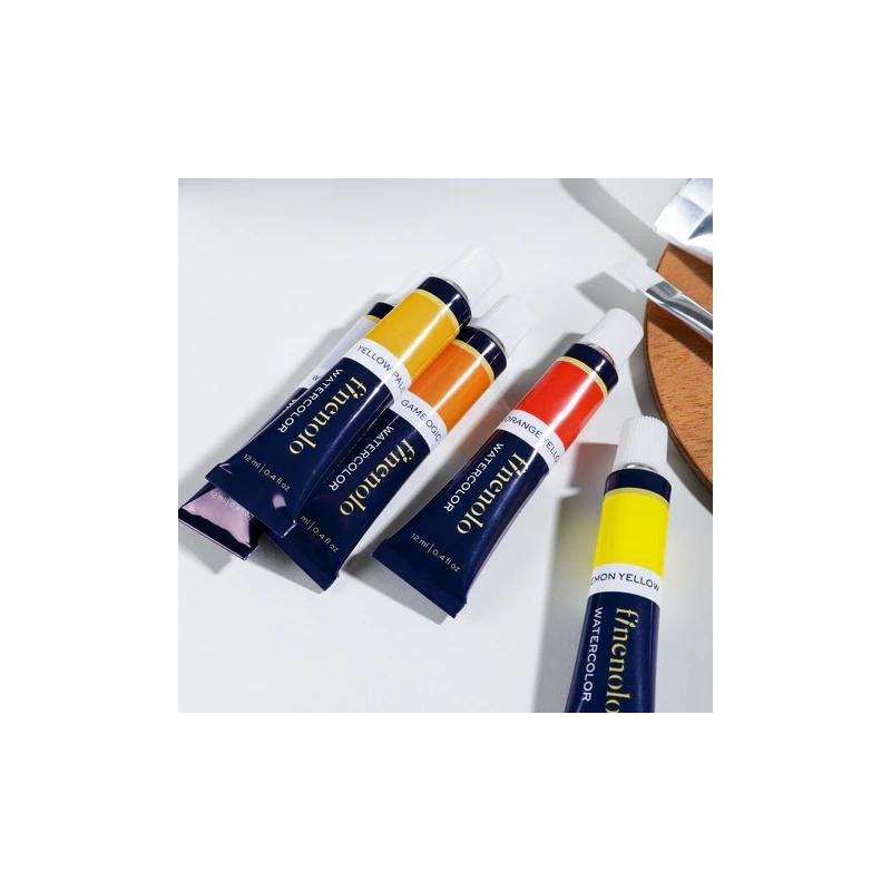 Farby akwarelowe FINENOLO 24 kolory 12ml tuba EC19-24 DELI