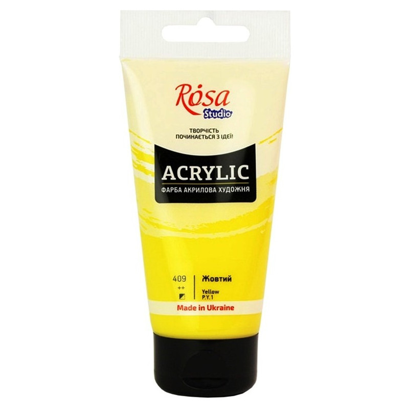 Farba akrylowa Rosa Studio 75ml YELLOW 409