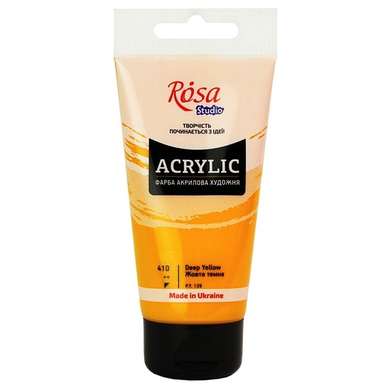 Farba akrylowa Rosa Studio 75ml DARK YELLOW 410